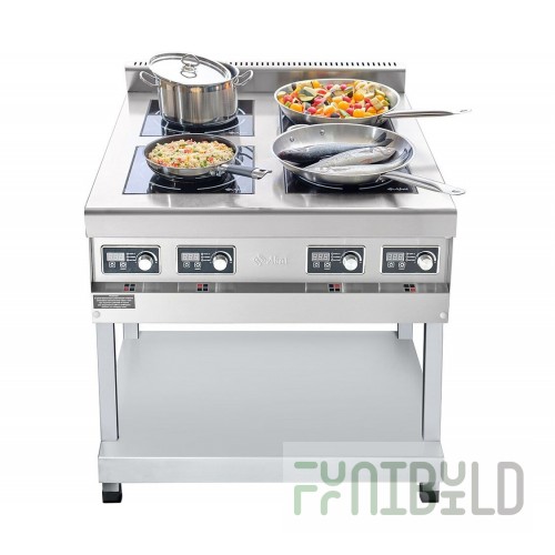 Induction cooker KIP-49P-5.0 (840x900x940 in, 4 conf., crash stand, 9 levels)