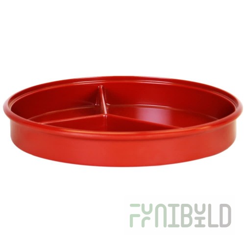 Thunder Group NS608-1T 8-1/4 Inch Round Divided Server Deep Melamine Tan