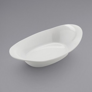 GET Enterprises FOD04YW 186 Oz Oval Buffet Bowl Yellow Cast Aluminum