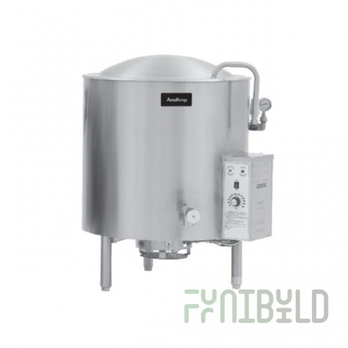 AccuTemp ALLGB-80 44 Inch Gas Kettle Stainless Steel with 80 Gallon Capacity 131400 BTU