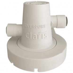 Everpure EV433992 3/8 Inch QCF Filter Head with tamper-proof bypass settings