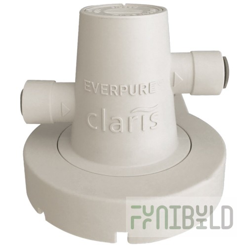 Everpure EV433992 3/8 Inch QCF Filter Head with tamper-proof bypass settings