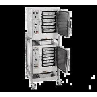 AccuTemp S62403D110 DBL 27 Inch Electric Boilerless Convection Steamer with Casters