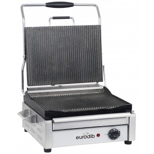 Eurodib SFE02345240 Panini Machine Single Ribbed Top & Bottom