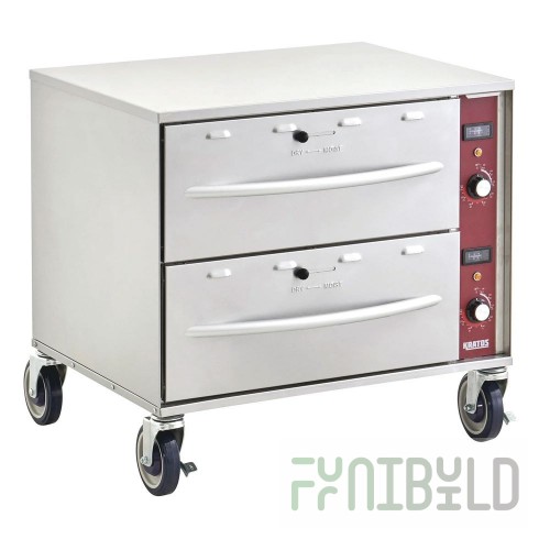 Hubert 204592 Kratos Drawer Warmer Double Drawer Free Standing