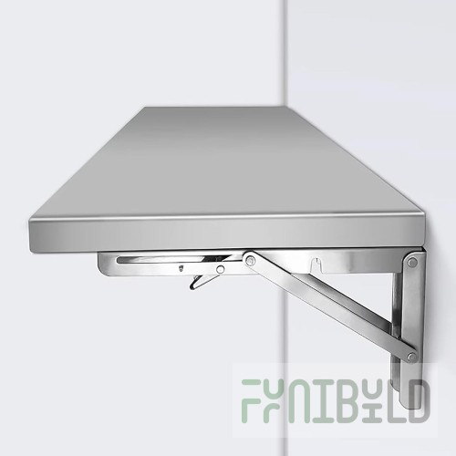Wall-mounted closed table NBMSZ-7/7B (700x700x850mm, with side)