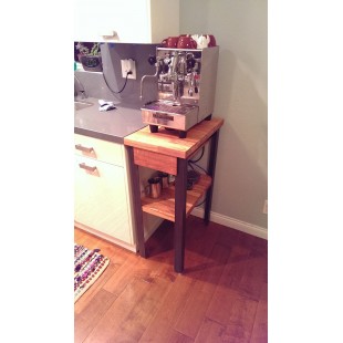 Table for coffee machines NBMCM-10/7B (100x700x850mm, with side)