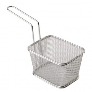Libbey APS 40621 5-1/8 Inch Fry Basket Dishwasher Safe Stainless Steel Snackholder