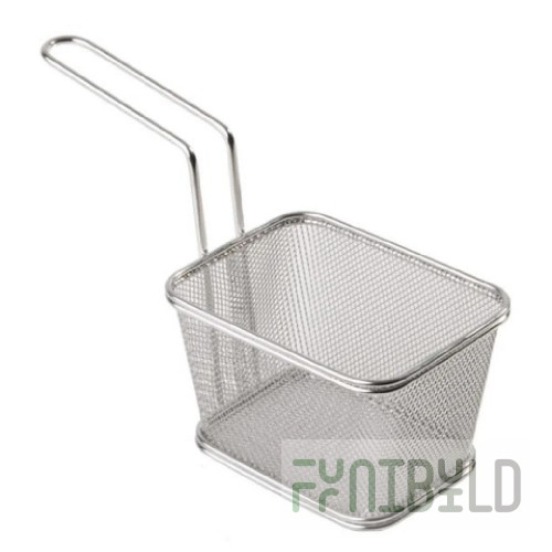 Libbey APS 40621 5-1/8 Inch Fry Basket Dishwasher Safe Stainless Steel Snackholder