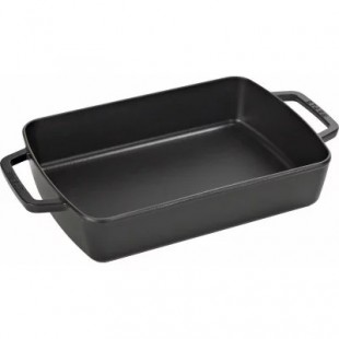 Rectangular dish black 30x20cm