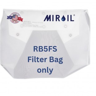 MirOil USA RB5FS-12751 Reusable Filter Bag Oil Polishing Rated For Oil Capacity To 50 Lb. Use With #BF1A Holder/frame