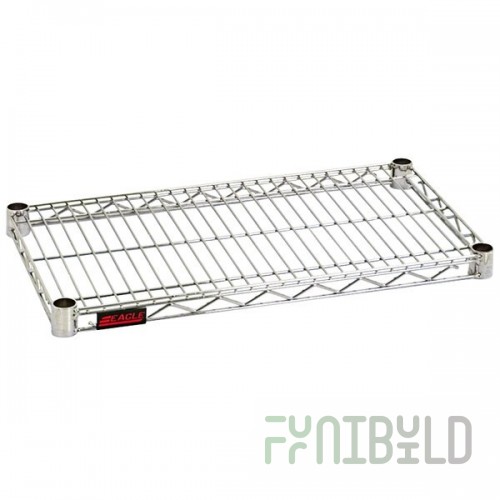 Eagle QA2130S 30 Inch Stainless Steel Quad-Adjust Shelf with 800 lbs Capacity