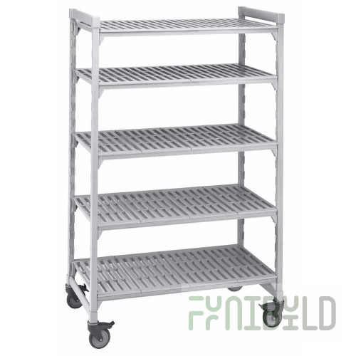 Cambro EXSK2160S1480 60 Inch Antimicrobial Solid Shelf Kit Speckled Gray