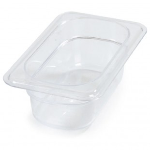 Carlisle 3068607 6-3/4 Inch Clear Polycarbonate Food Pan with Reinforced Corners