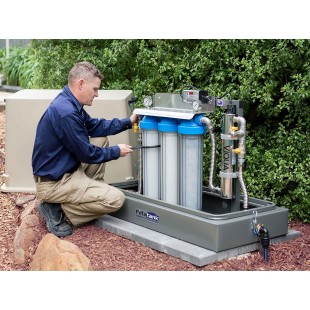 Crown Steam 1190861 Scale Master Filter System Stage 1 12 Inch Stainless Steel Water Filtration