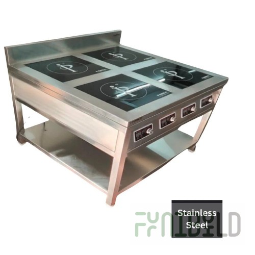 Induction cooker PEI-4(700) tabletop, 4 burners of 3.5 kW; power consumption - 14.0 kW. 775*700*284