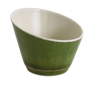 Yanco BA-403 5 Oz Bamboo Style Sauce Dish Dishwasher Safe Melamine