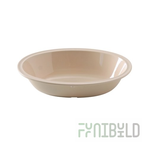 Yanco NS-036T 36 Oz Oval Bowl Tan Dishwasher Safe Melamine - 2 Dozen Packs