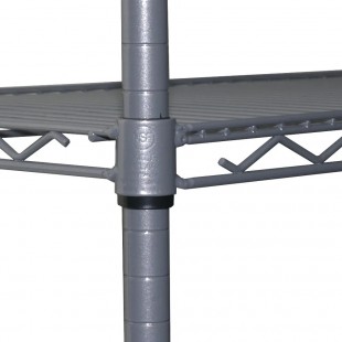 Eagle A4-63-1848V 48 Inch 4-Tier Wire Shelving Unit with Epoxy Finish