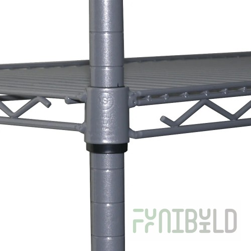 Eagle A4-63-1848V 48 Inch 4-Tier Wire Shelving Unit with Epoxy Finish