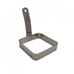 Thunder Group SLER0401S 4 Inch Square Egg Ring Stainless Steel Mirror Finish