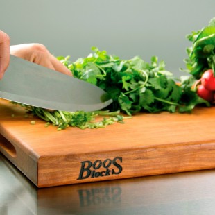 John Boos CHY-R02 24 Inch Cutting Board American Cherry Oil Finish with Hand Grips