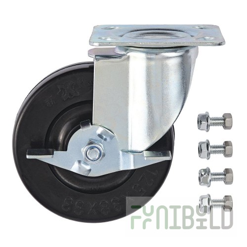 Hubert 29Y-105 Caster With Brake 4.75