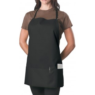 KNG 1040BLK Kng 27 In Bib Apron Black 3 Pocket