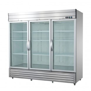 Excellence DSS-66CG 81-Inch Cooler Refrigerator Reach-in 65.5 cu ft - Three-section
