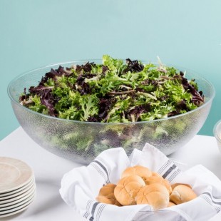Cambro PPB23176 40 Quarts Clear Punch Bowl with Scratch Resistant Pebbled Finish Cambro PPB23176 40 Quarts Clear Punch Bowl with Scratch Resistant Pebbled Finish