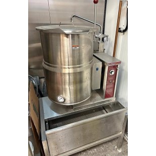 Crown Steam TKS-12 12 Gallon Kettle Strainer Pour Lip Stainless Steel