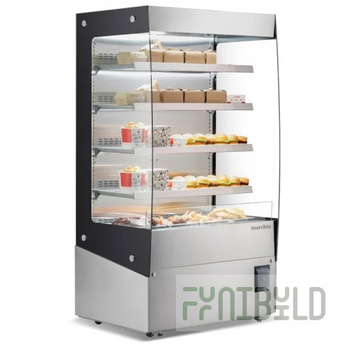 USR Brands MHS1200 Marchia Open Heated Display Warming Case Grab And Go 45.8”W X 29.4”D X 80”H