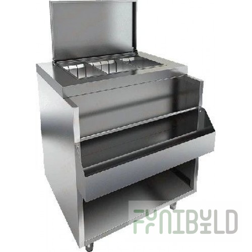 Hicold bar station NBMWL-7/7B (700x700x850mm, with ice bath and tray)