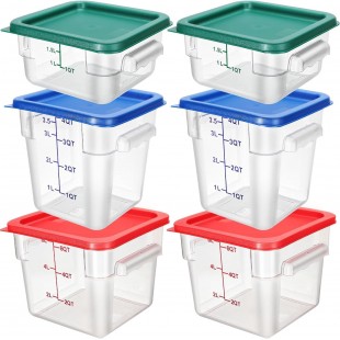 Extra 2 Quart Jug Set Plastic Food Blender Storage for #23997, Omcan 26137