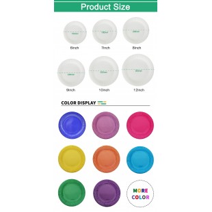Plates (colored, universal) 230 in (min. 400 pcs)