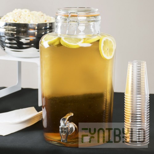 Acopa 2 Gallon Country Glass Beverage Dispenser