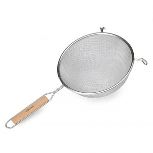 Vollrath 47194 6-1/4 Inch Diameter Medium Mesh Strainer Retinned with Handle