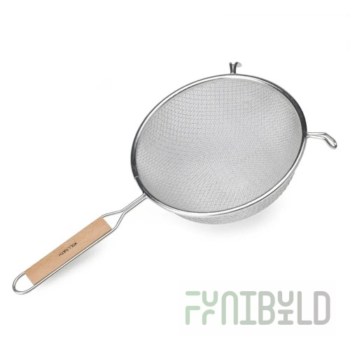 Vollrath 47194 6-1/4 Inch Diameter Medium Mesh Strainer Retinned with Handle