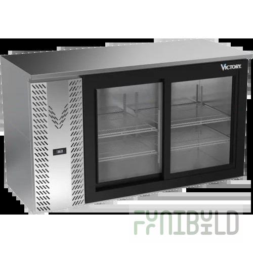 Victory VBBN58HC-F-GS-S Back Bar Refrigerator Food Rated Two-section