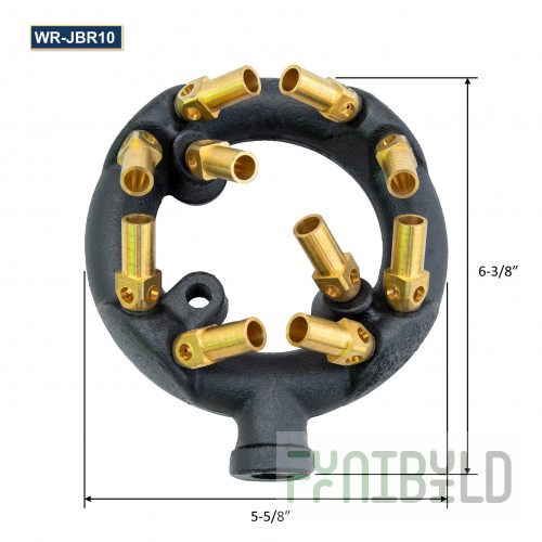 GSW USA WR-JB(R10NG) Jet Burner Tip 3/8 Inch Pipe 10 Tips 80000 BTU - Gas