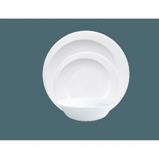 Fortessa HBW-SPIR-868 12 Inch Couped Rim Bowl Bone China White