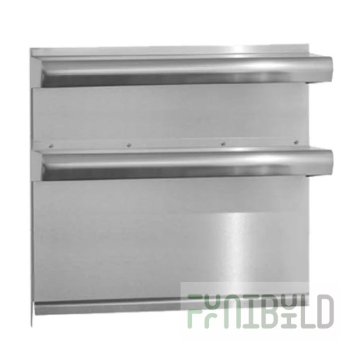 Venancio PL48 Flue Riser Length 48 Inch Low Profile Backguard Stainless Steel