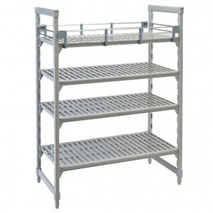 Cambro EXSK1848S1480 48 Inch Shelf Kit Antimicrobial Polypropylene Speckled Gray
