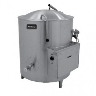 AccuTemp ALHEC-80 44 Inch Electric Stationary Kettle 80 Gallon Stainless Steel with Electronic Ignition