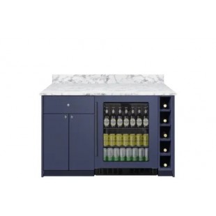Summit MESAMN33 Turnkey Mesa Dry Bar ADA-height Midnight Navy Finish