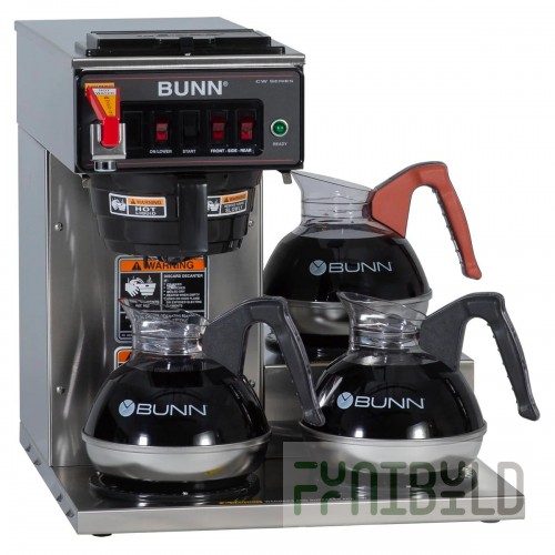 Bunn 12950.0217 8 Inch Automatic Coffee Brewer with 3 Warmers