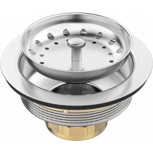 Vollrath 7466 Strainer Fits 2 Inch Drain Stainless Steel for Wall Mounted Sinks
