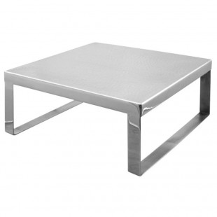 Steelite DWFB66 6 Inch Square Riser with Stainless Steel - Display Riser Individual