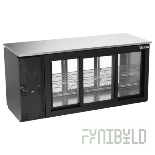 Victory VBBN72HC-G-B Back Bar Refrigerator Three-section 72