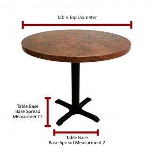 Forbes Industries REV-24RDMXE#-###-TOP 24 Inch Diameter Round High-Pressure Laminate Table Top